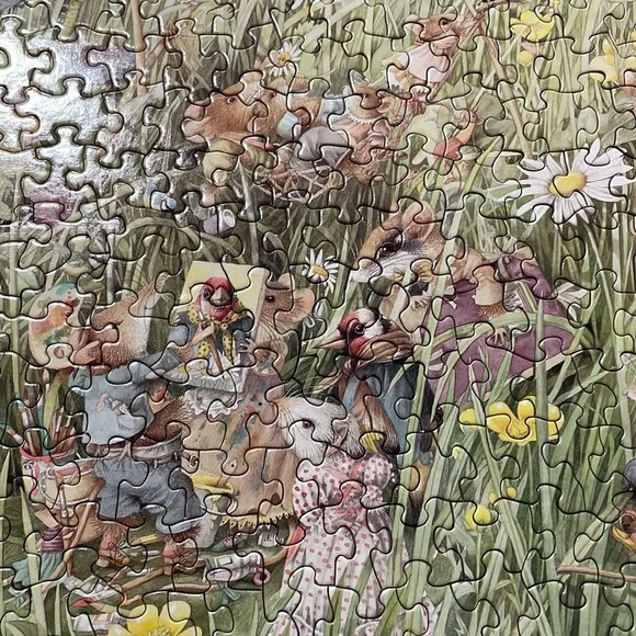 Flower field with springtime animals 500 piece puzzle, Springbok by Hallmark - Picture 6 of 9